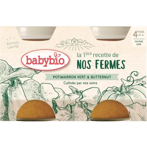 Petits Pots pomme de terre et potimarron vert - 2x130 gr