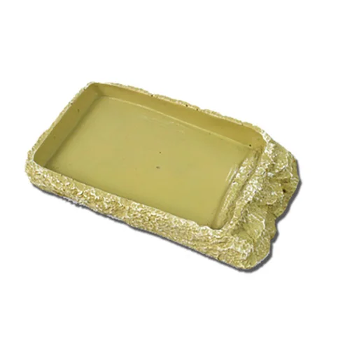 Bassin ou mangeoire pour tortue terrestre coloris beige Reptile Planet Tortoise Dish - Taille M 16 x 10 x 2 cm