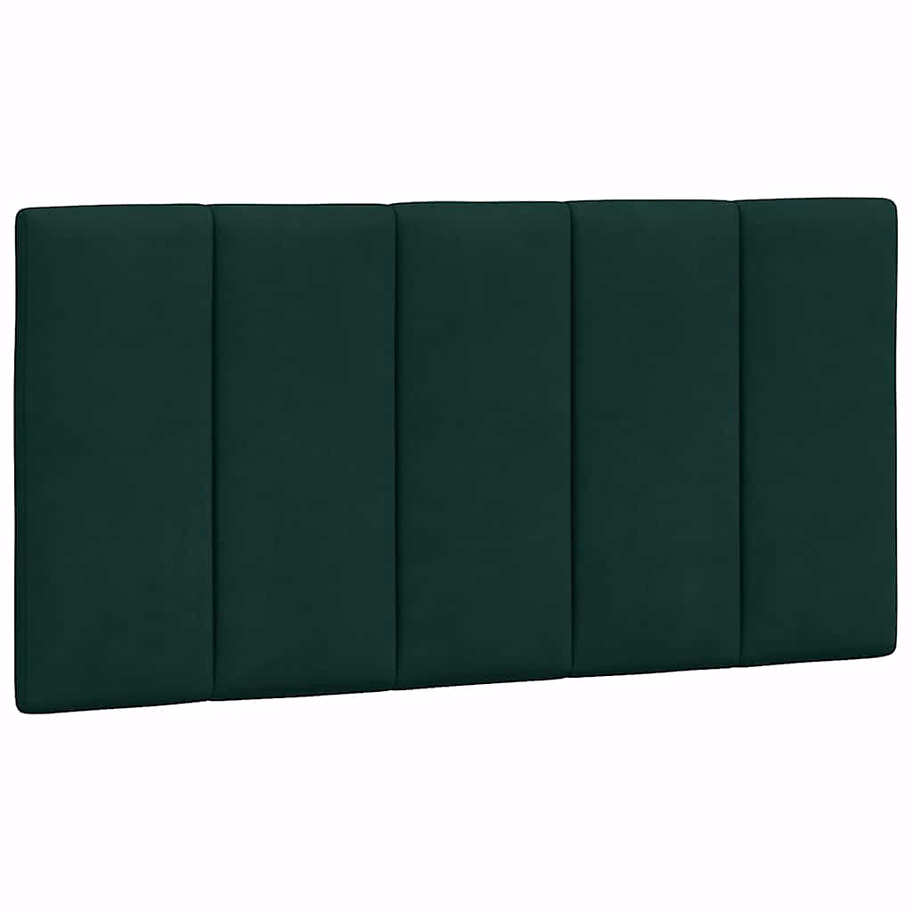 Lit, literie et linge de lit – Coussin de tête de lit Hanko vert foncé 100 cm velours vidaXL