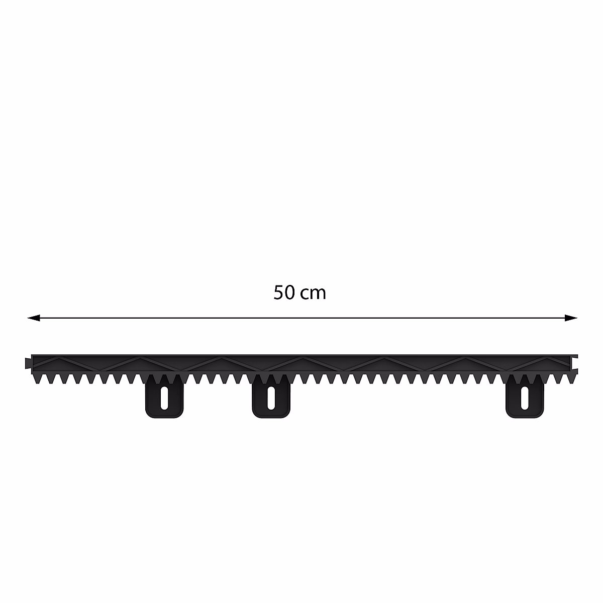 Crémaillère supplémentaire 50cm pour motorisation de portail Extel – 761105 | Extel