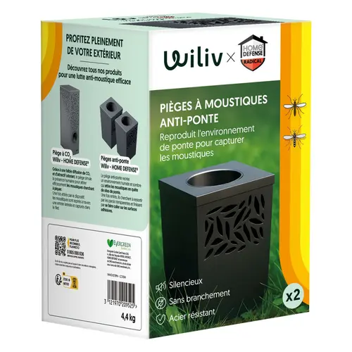 Piège anti-moustique anti-ponte WILIV x HOME DEFENSE®