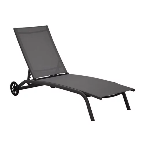 Bain de soleil Stello coloris gris de 192 x 71 x 30/92 cm