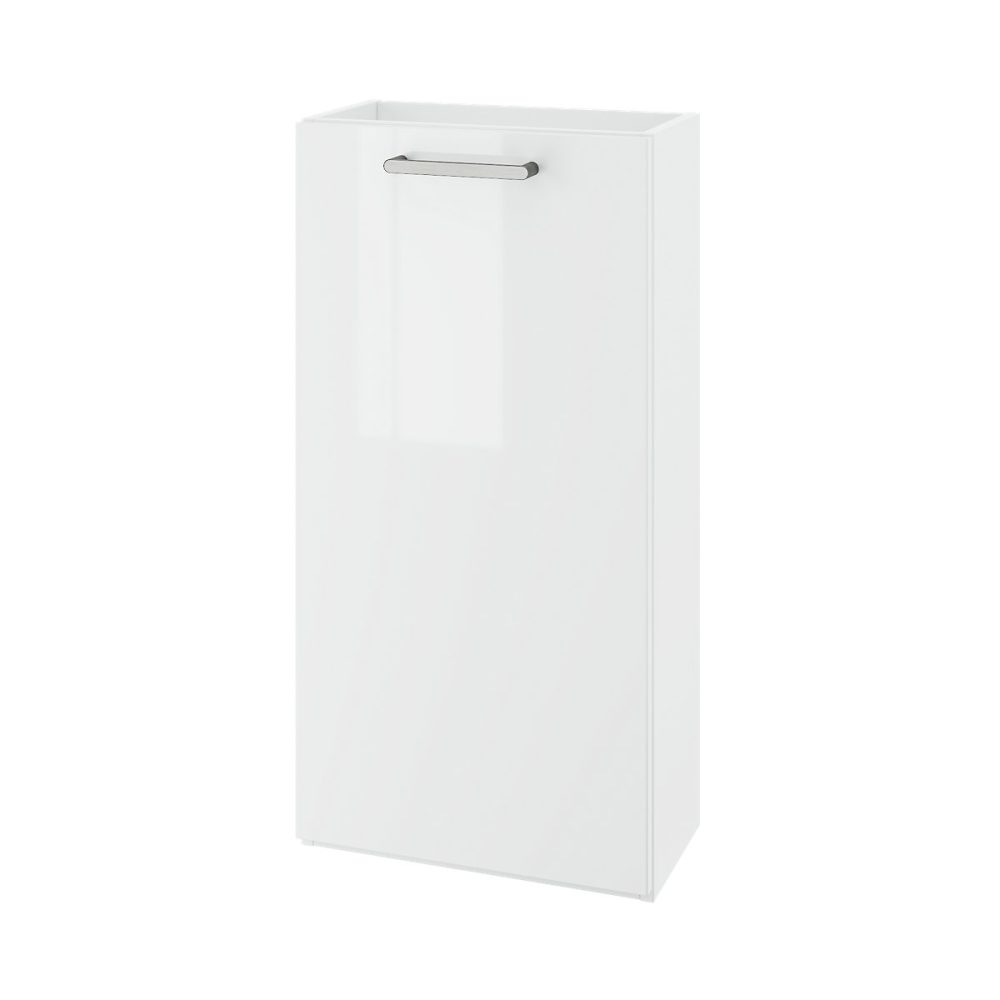 Meuble lave mains à poser blanc brillant 1 porte l.43 – 5 x H.79 x P.23 | 2 cm GoodHome Imandra