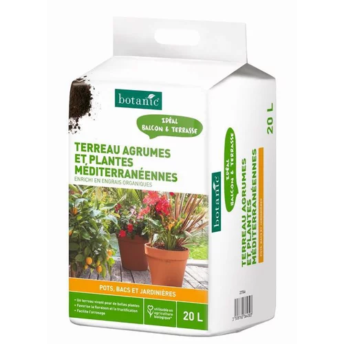 Terreau agrumes et plantes méditerranéennes botanic® - 20 L
