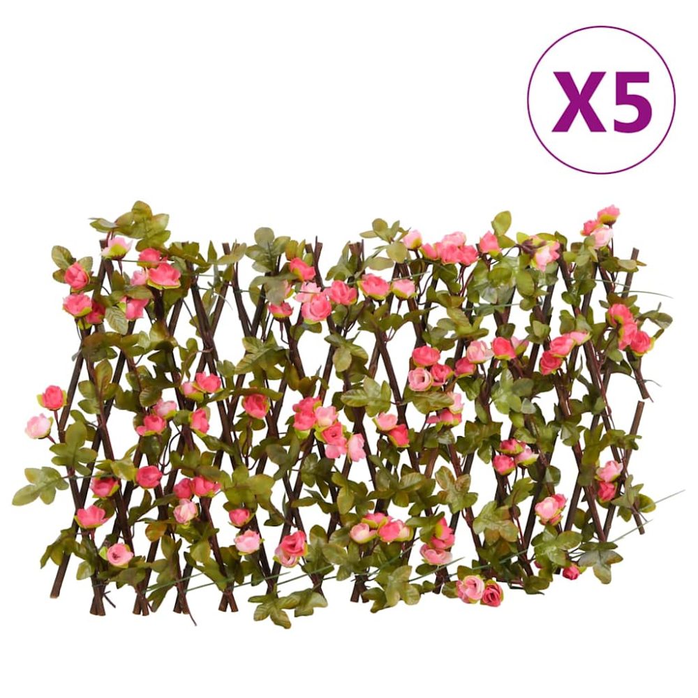 vidaXL Treillis de lierre artificiel extensible 5 pcs 180x30 cm – 5 pcs 40 cm