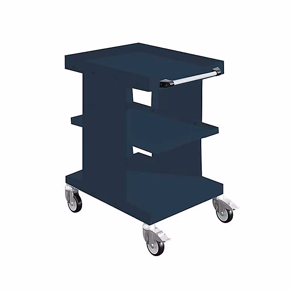 Chariot établi gris anthracite | 2 plateaux – Charge max 150kg – W020070021 – GA