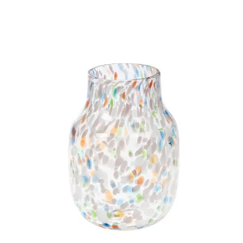 Vase en verre multicolore Izak - Ø 15 x H 29 cm