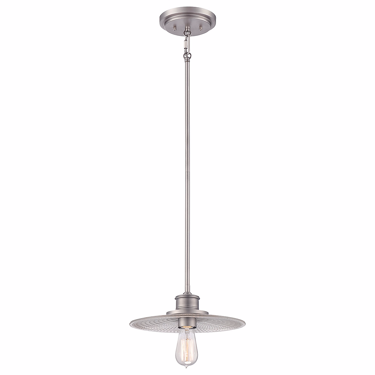 Elstead – Mini suspension plafonnier à 1 ampoule, nickel antique, E27
