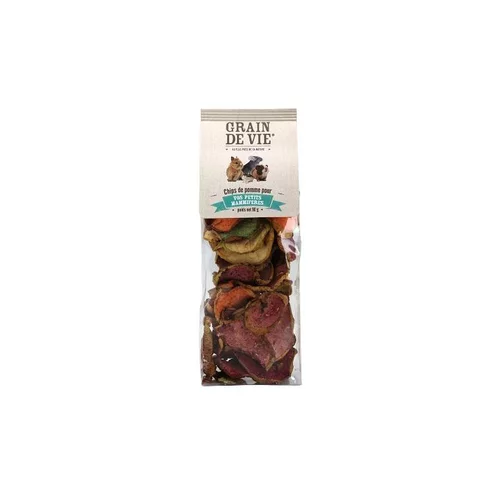 Chips de pomme pour petits mammifères Grain de Vie - 90 g