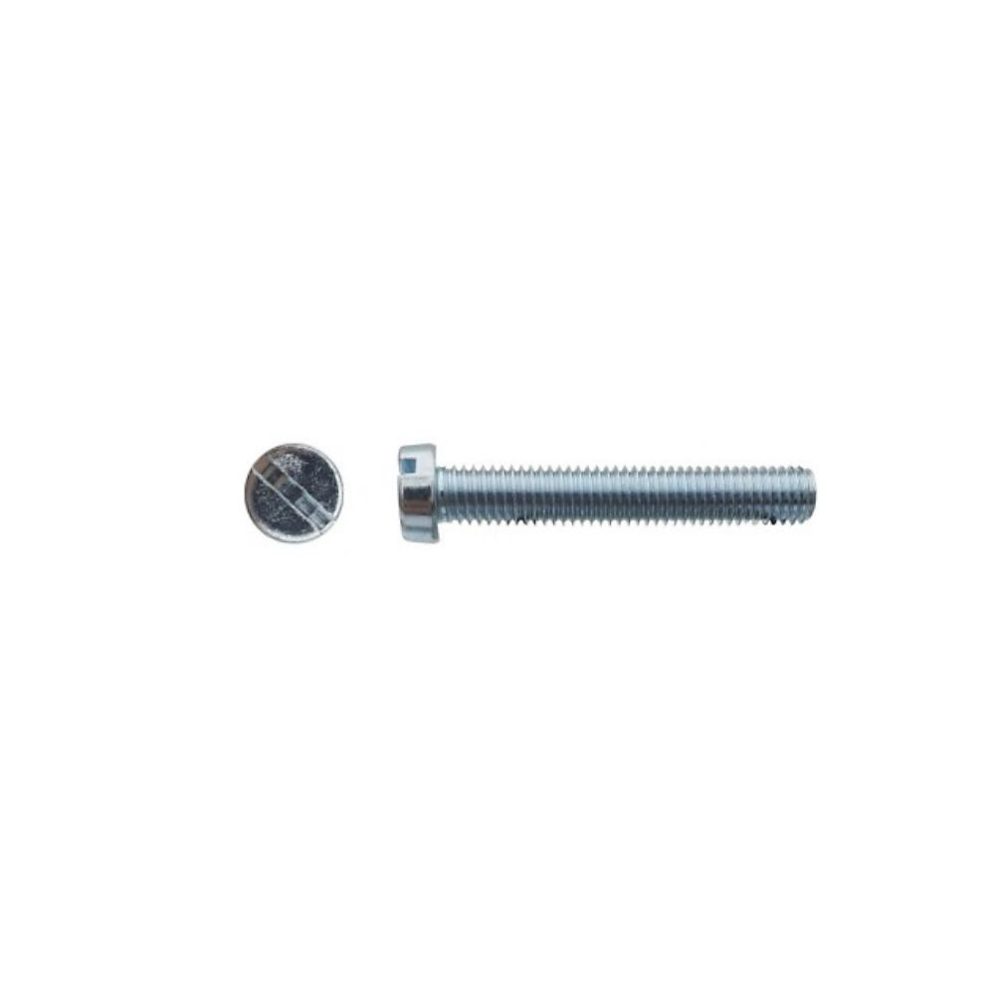 500 Vis Métaux Tête Cylindrique Fendue 3 × 12 mm | DIN 84 – Zingué blanc – D – Work