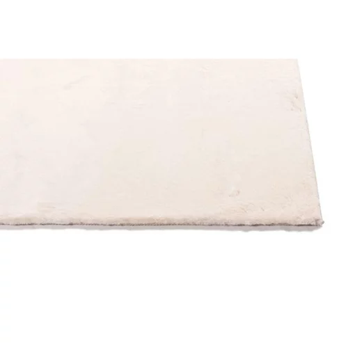 Tapis fausse fourrure coloris beige - 70 x 140 cm