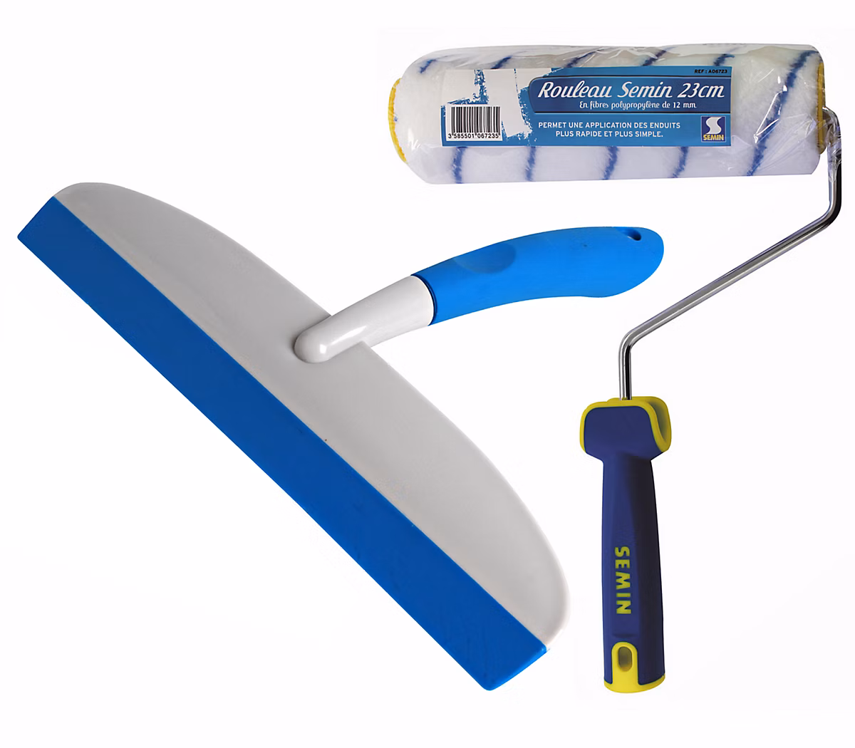 Couteau à Enduire Multifonctions Semin – 10 cm et Raclette à Lisser
