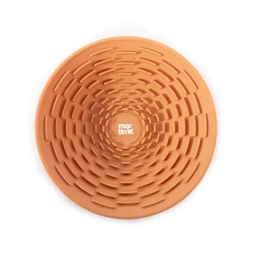 Gamelle à lécher pour chien en silicone coloris jaune Martin Sellier - Ø 19 cm