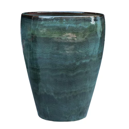 Jarre en grès émaillé vert Amande Decolines Littoral - Ø 50 x H 63 cm
