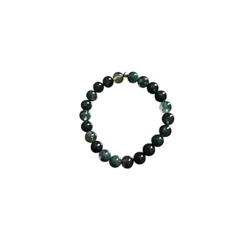 Bracelet agate mousse 6mm