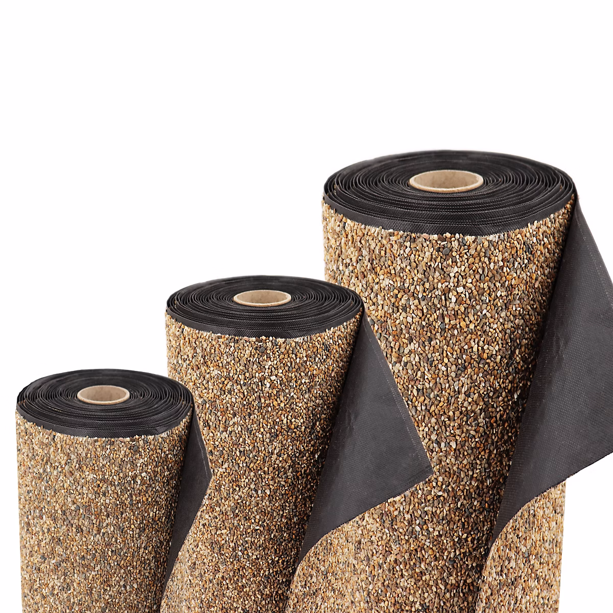 Bâche gravillonnée 4 m x 1 m de large pour les bords jardin – bâche, sable Aquagart