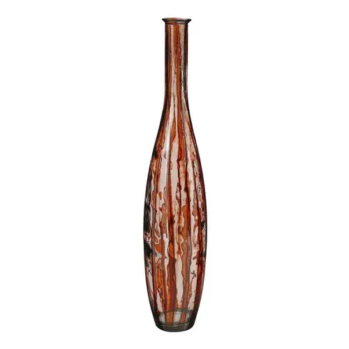 Vase en verre recyclé marron Palermo - Ø 20 x H 100 cm