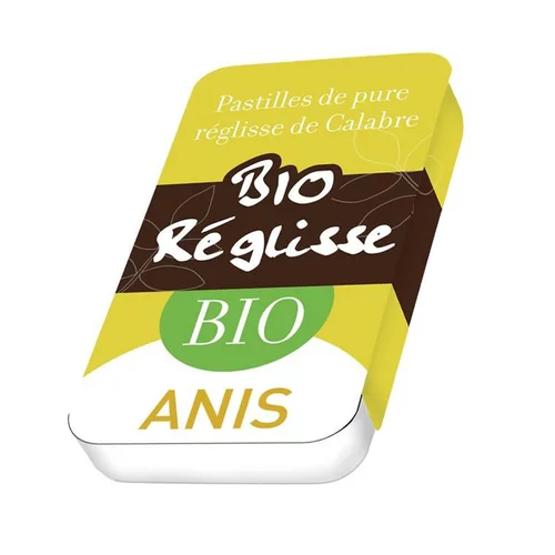 Pastilles réglisse à l'anis de Calabre Bio - 10 g