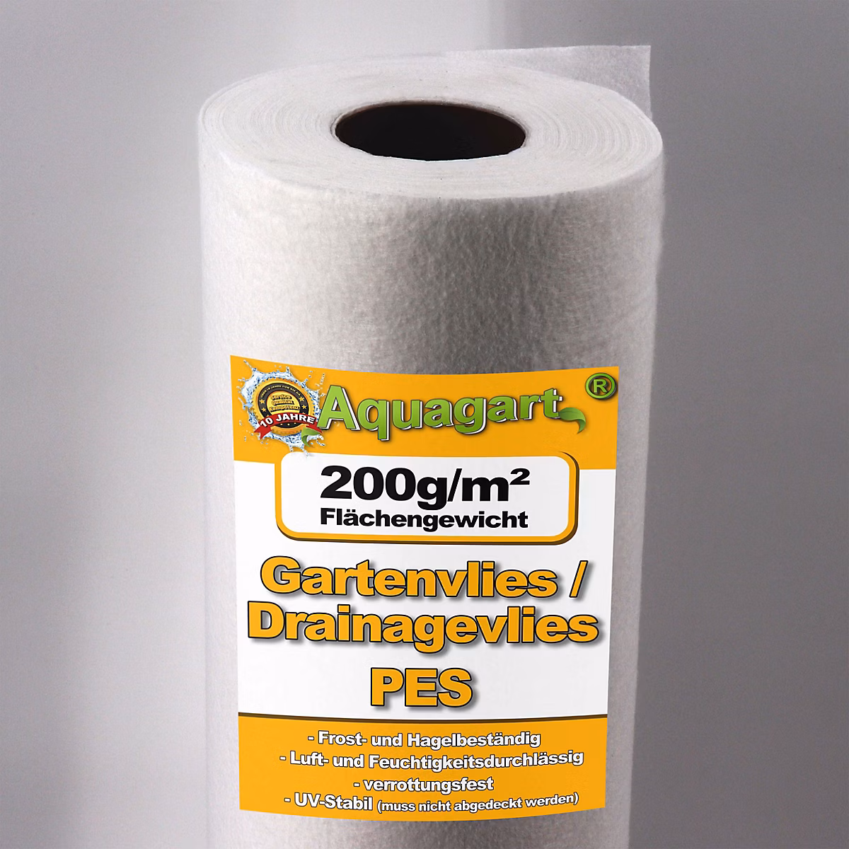 427 – 5 m² géotextile non, tissé, film de paillage, voile de drainage 200 g, 1, 9 m Aquagart
