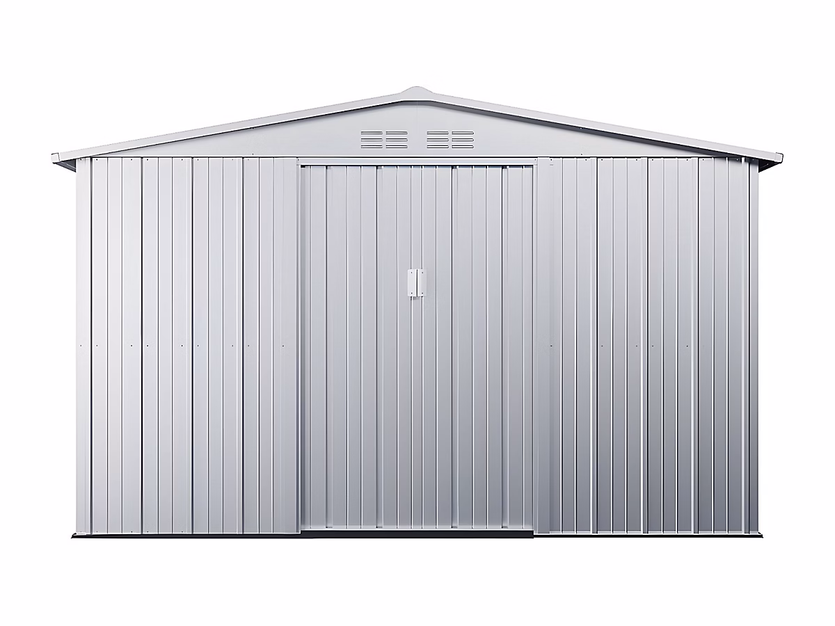 Abri de jardin métal en acier galvanisé gris 7 | 82 m² – LINUS