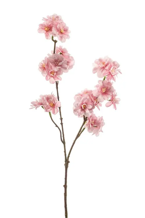 Tige de pommier artificielle à fleurs pêche - Ø 15 x H 72 cm