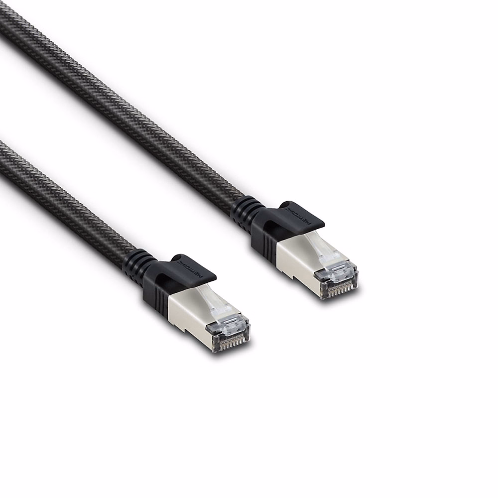 Câble Ethernet RJ45 CAT 8 mâle/mâle tressé – S/FTP 3 m, Metronic 395631