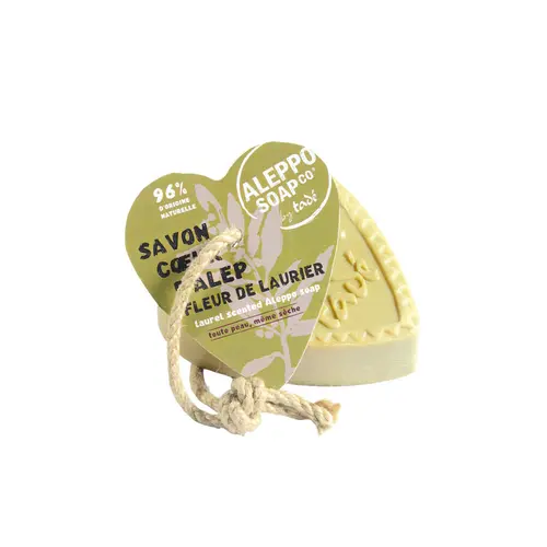 Savon cœur parfum fleur de laurier Tadé Méditerranée - 150 g
