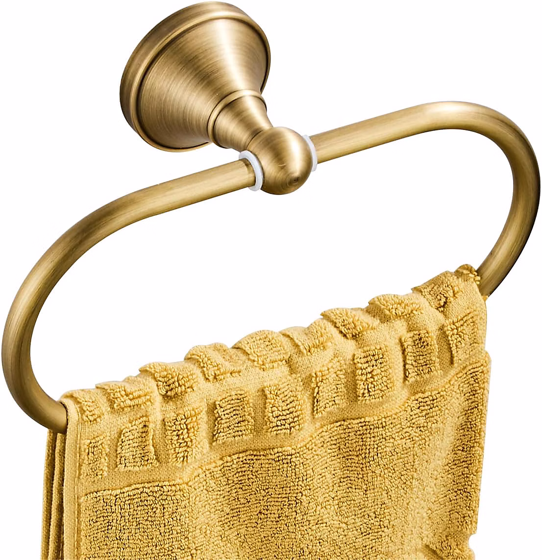 BASHLWUA Anneau-Torchon Porte-Serviette(Bronze brossé) Ovale en Laiton Antique Support-Serviette pour Accessoires de Cuisine Salle – Réf. FWWDDQPPG9938325630