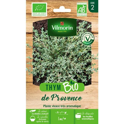 Graines de thym de provence bio Vilmorin - graines à semer