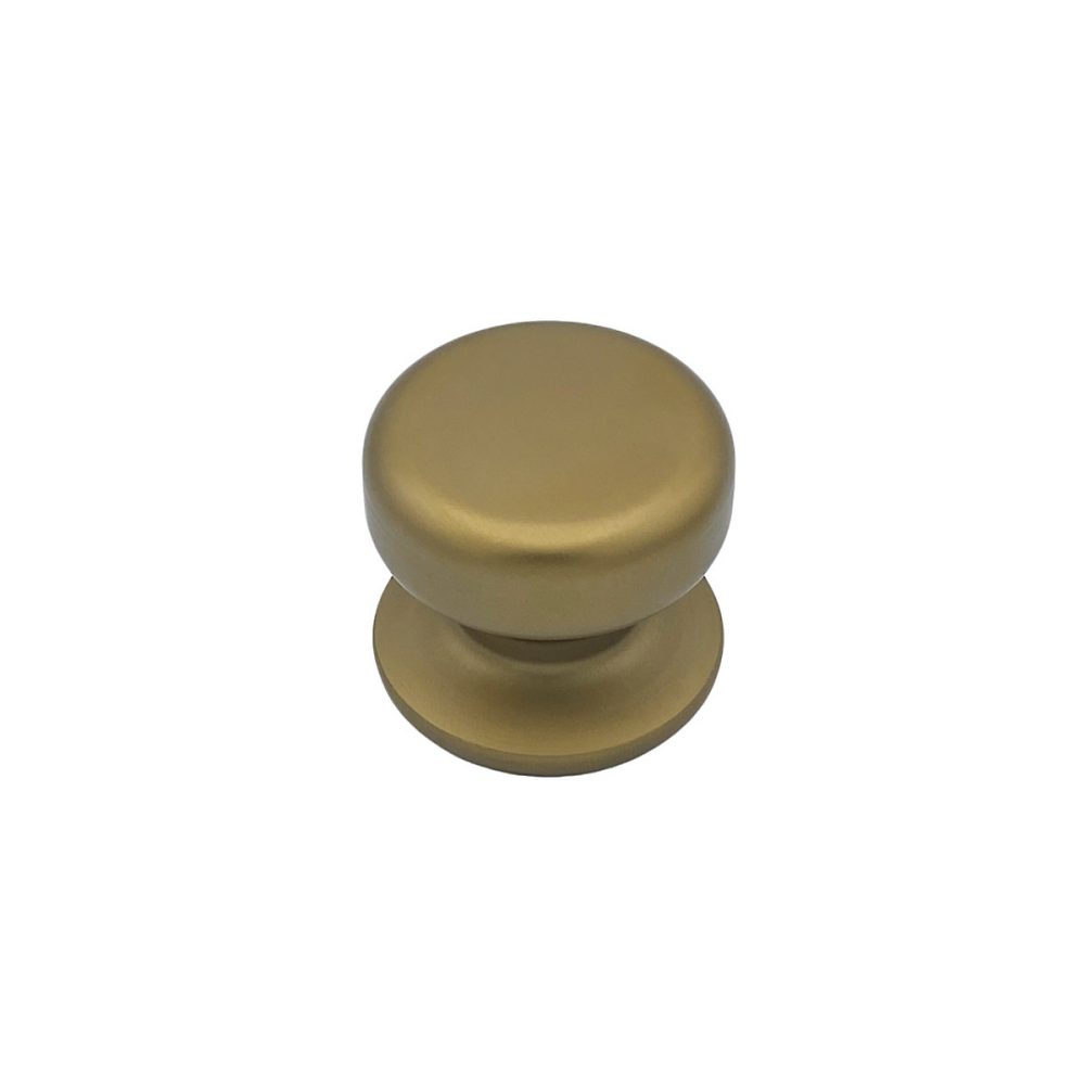 Bouton tirant de porte fixe D70 mm en aluminium Bronze satiné – breveté, lot de 6 boutons