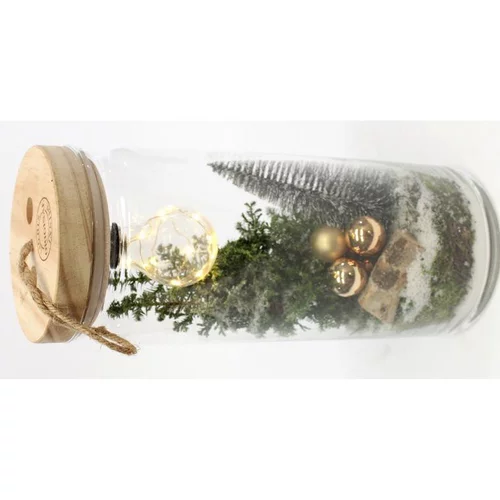 Terrarium de noël lumineux déco elwoodii - La composition