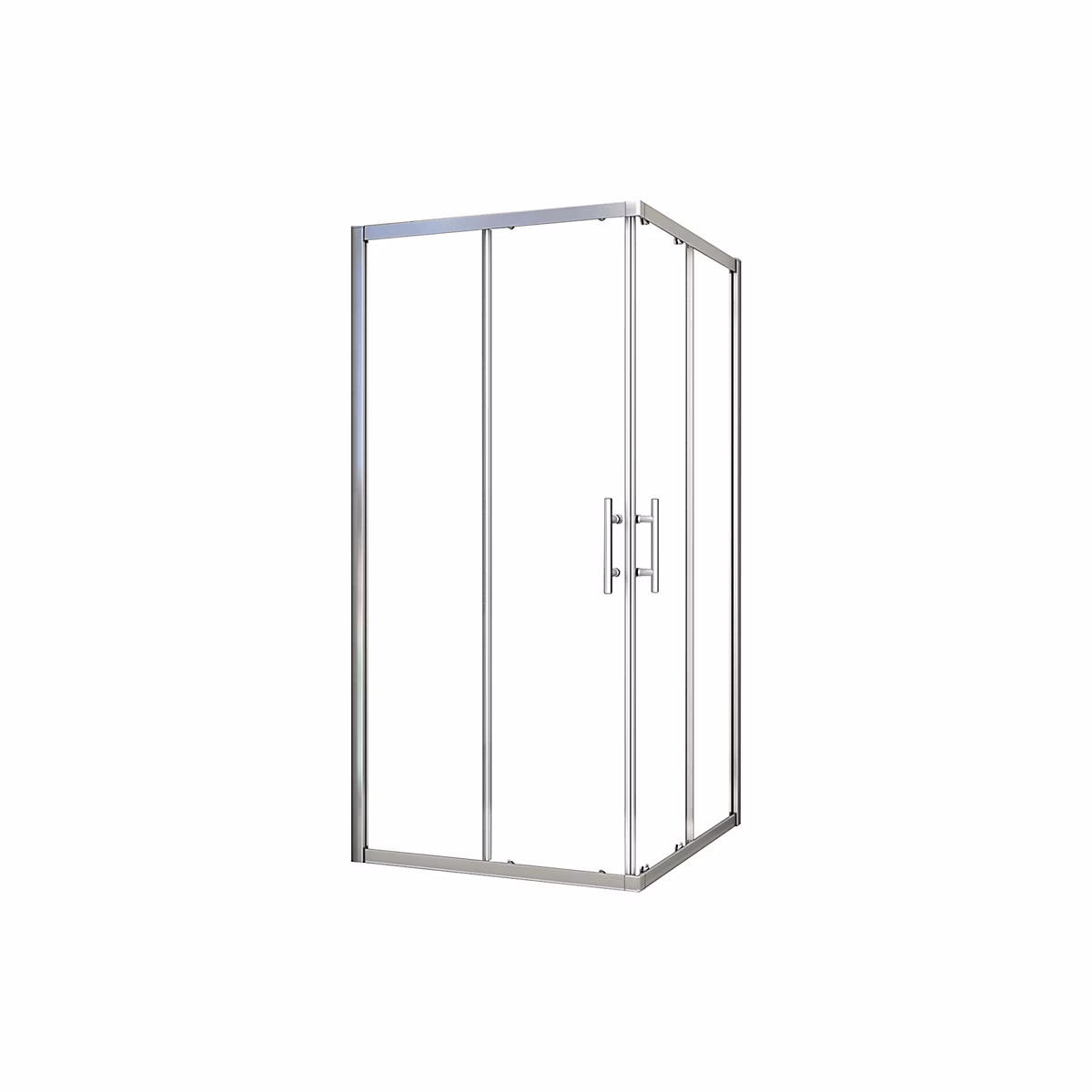 Cabine De Douche 76 × 110 × 195cm En 6mm Verre Anticalcaire Porte De Douche Coulissante L'ccès D'angle