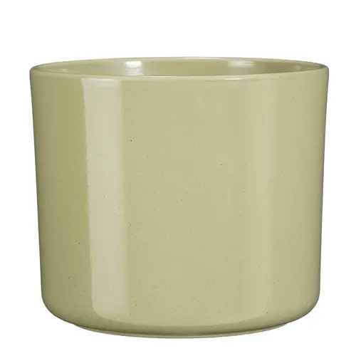 Pot rond coloris vert en céramique Fedor Mica Decorations - 25,5 x Ø 28 cm