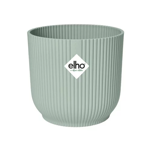 Cache-pot en plastique recyclé vert sorbet Elho Vibes fold rond - Ø 14 cm
