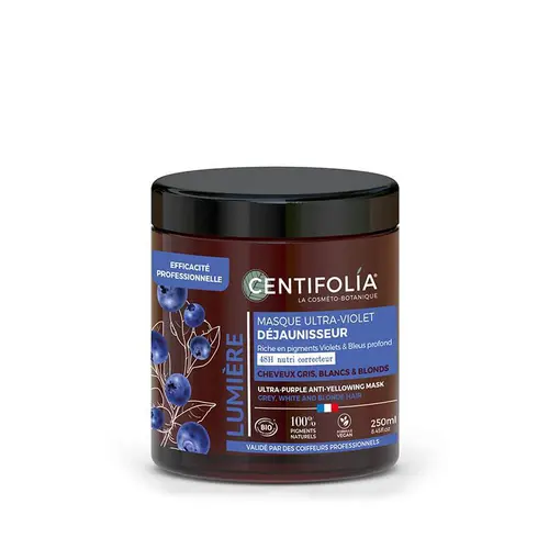Masque ultra-violet nutri-correcteur déjaunisseur bio Centifolia - 250 ml