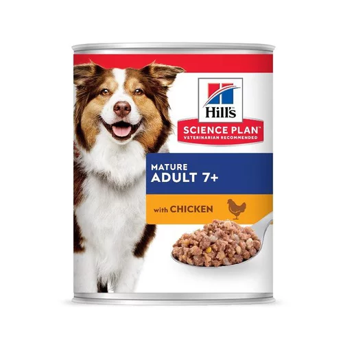 Boîte pour chiens adultes/seniors au poulet Hill’s – Boîte de 370 gr