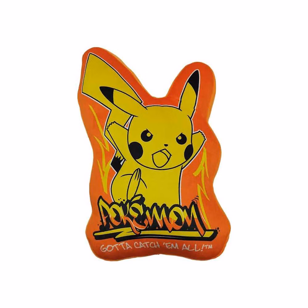 Coussin premium 3D en Velboa – POKEMON, Pikachu, 40 cm
