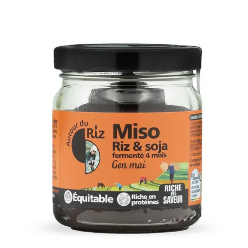 Miso de riz complet pasteurisé Gen mai bio La compagnie du riz - 200 g