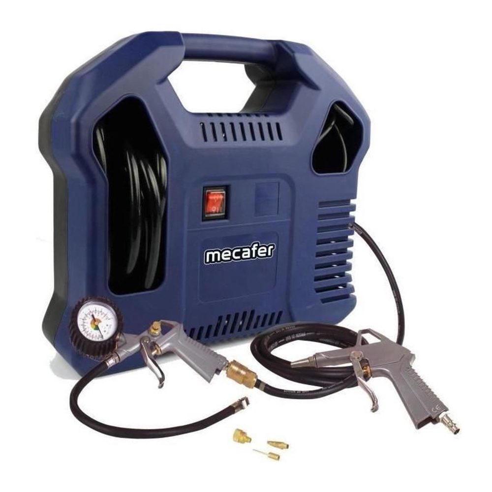 MECAFER Compresseur sans cuve - MECAFER - 425792 - Bleu - 1,5 HP - 8 bars – Matériel de jardin