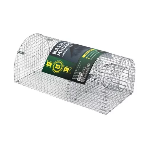 Nasse à rat métallique forme tunnel Protecta Mecanix - 40 x 23 x 18 cm