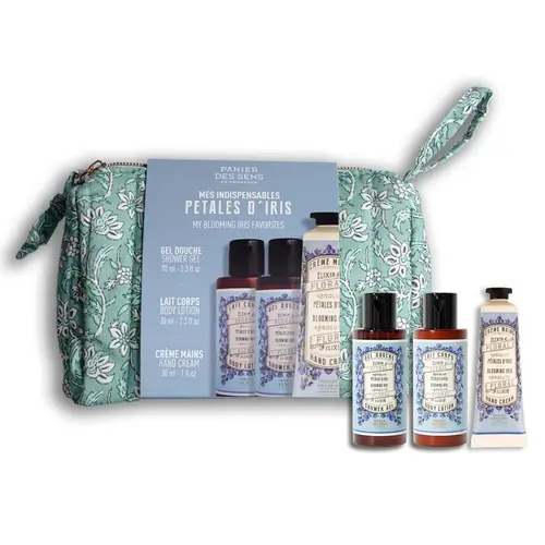 Trousse de voyage Pétale d’iris Panier des Sens - les 4 pièces