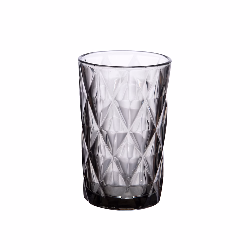 Verre – Boite de 6 gobelets haut Diamond 34 cl gris