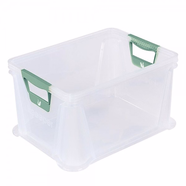 Caisse Plastique Empilable Translucide 20 litres – Naturel