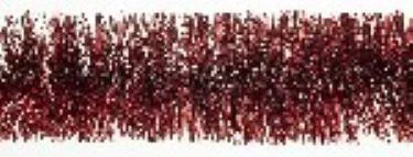 Guirlande scintillante en plastique coloris bordeaux Ø 75 mm - 2 m