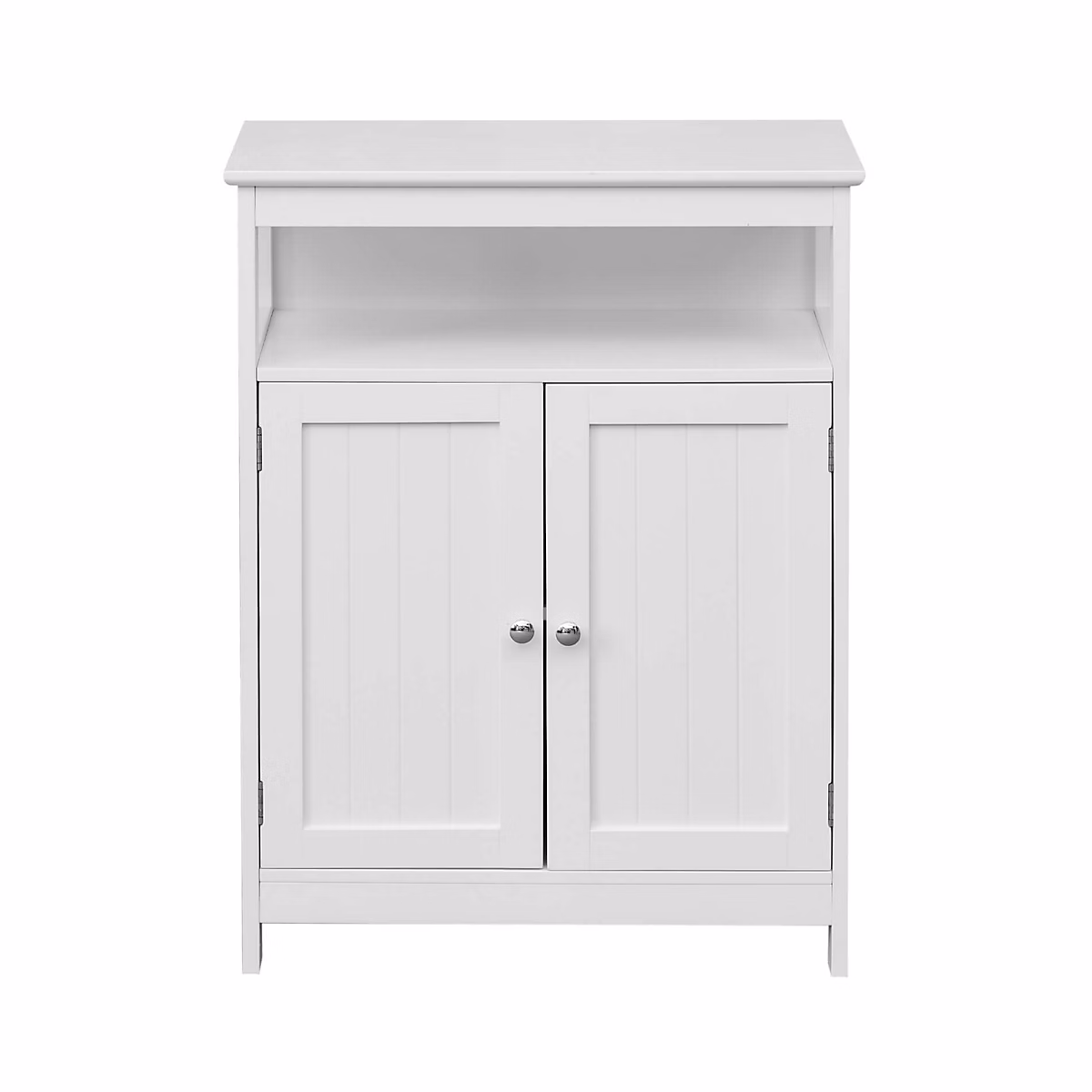 Armoire de Salle de Bains 2 Portes et étagère MDF Blanc Rebecca Mobili – Réf. JXVVDEAZE8226109765