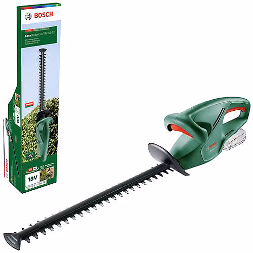 Bosch EasyHedgeCut 18V | 52 – 13 Taille – haies sans fil 18 V – lame 52 cm – dents 15 mm – batterie 2 – 0 Ah incluse