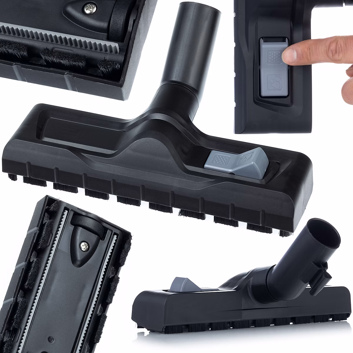 Buse Combinée Universelle 35 mm – Pour Sols Durs et Moquettes, Eau et Poussière, Compatible Kärcher WD/SE