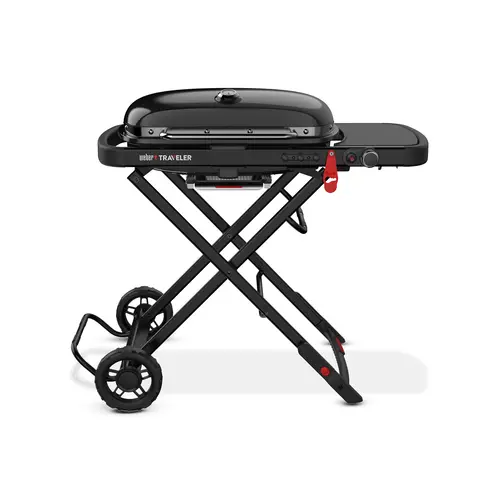 Barbecue gaz coloris noir Weber Traveler Stealth - 111 x 94 x 58 cm