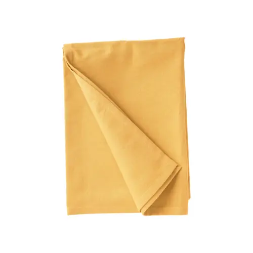 Torchon uni jaune en coton - 50 x 70 cm