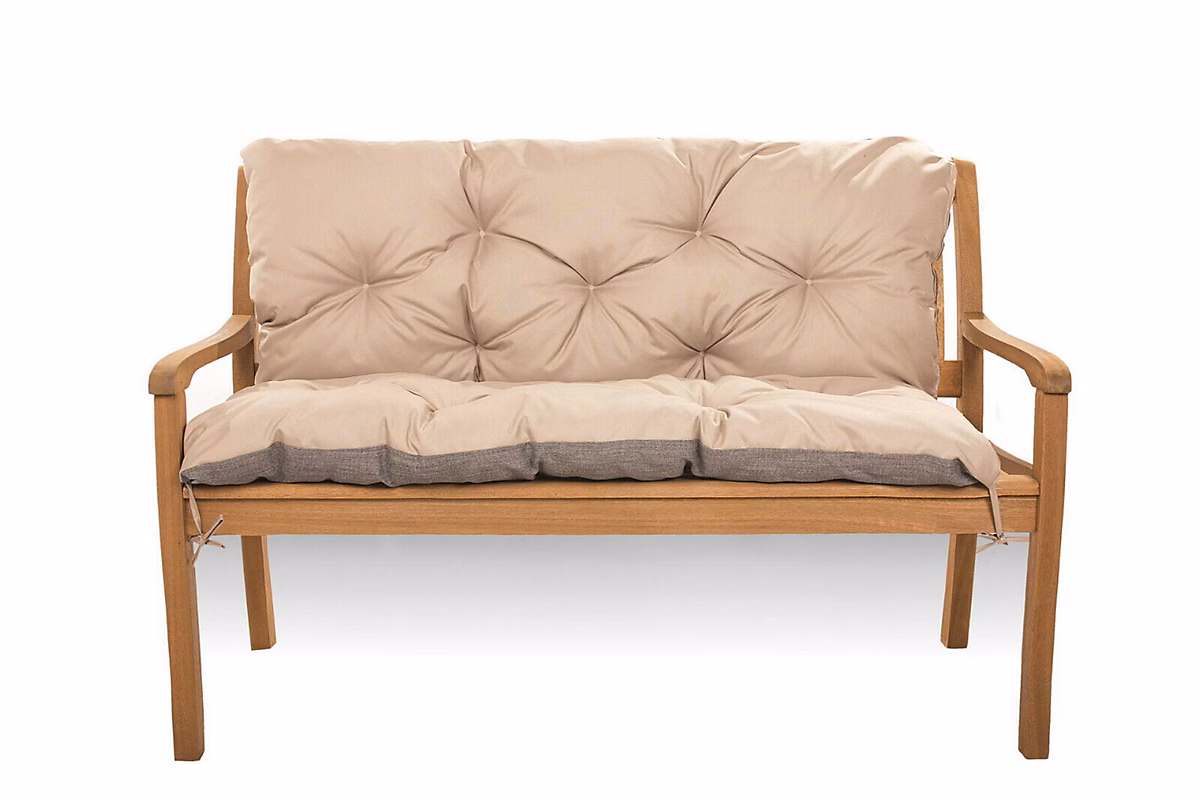 Coussin pour banc de jardin 110 × 50 × 50cm Beige coussin de banc extérieur – coussin de jardin, coussin de balançoire